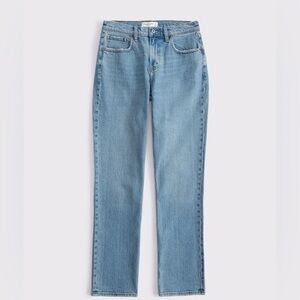 Abercrombie & Fitch Mid Rise 90s Straight Leg Jeans Curve Love
